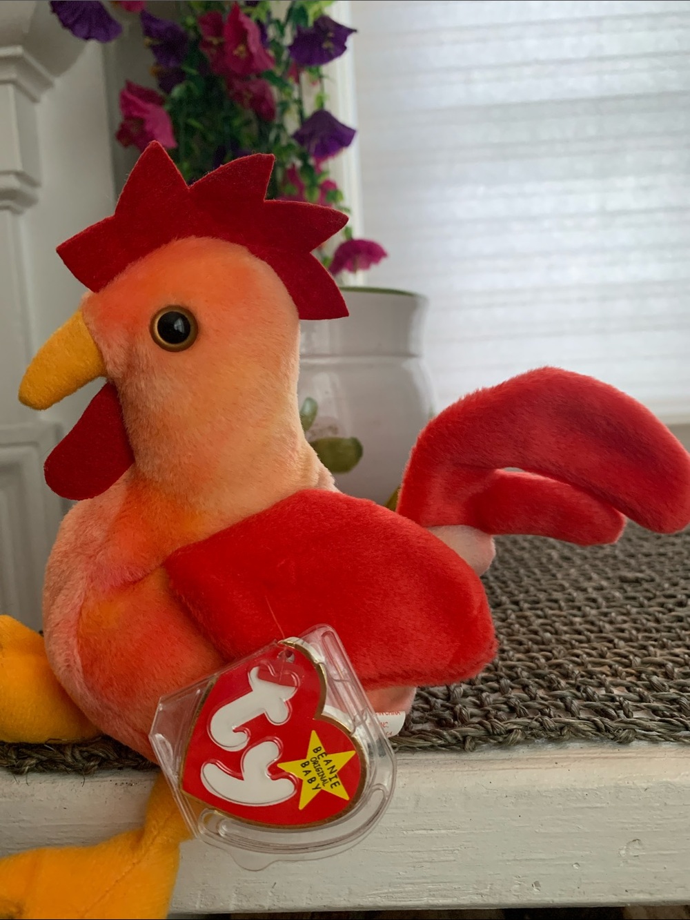 Ty Vintage 96 “Strut” Rooster Collectible Plush Beanie Baby